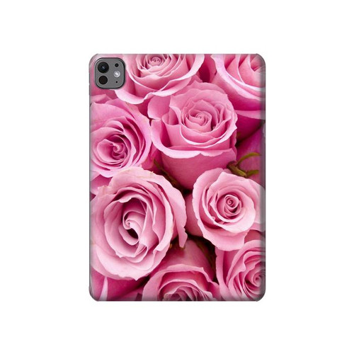 S2943 Pink Rose Hard Case For iPad Pro 11 (2024,2025)