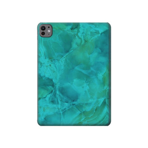 S3147 Aqua Marble Stone Hard Case For iPad Pro 11 (2024,2025)