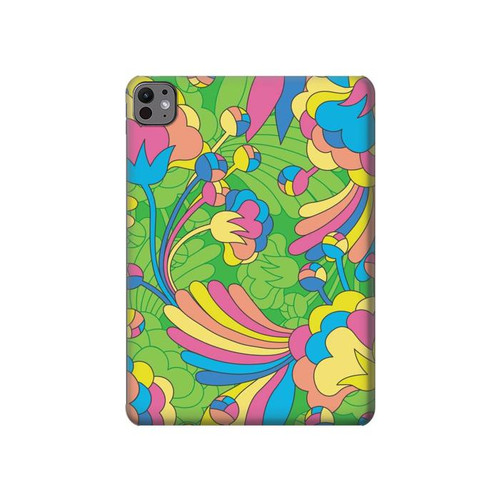 S3273 Flower Line Art Pattern Hard Case For iPad Pro 11 (2024,2025)