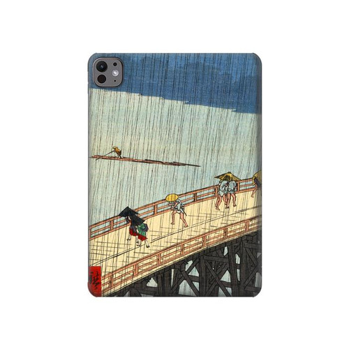 S3347 Utagawa Hiroshige Sudden shower Hard Case For iPad Pro 11 (2024,2025)