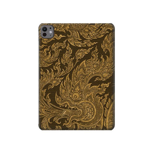 S3382 Thai Art Naga Hard Case For iPad Pro 11 (2024,2025)