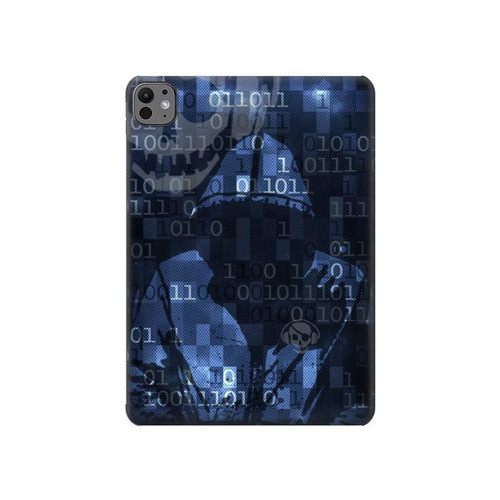 S3431 Digital Code Cyber Hacker Hard Case For iPad Pro 11 (2024,2025)