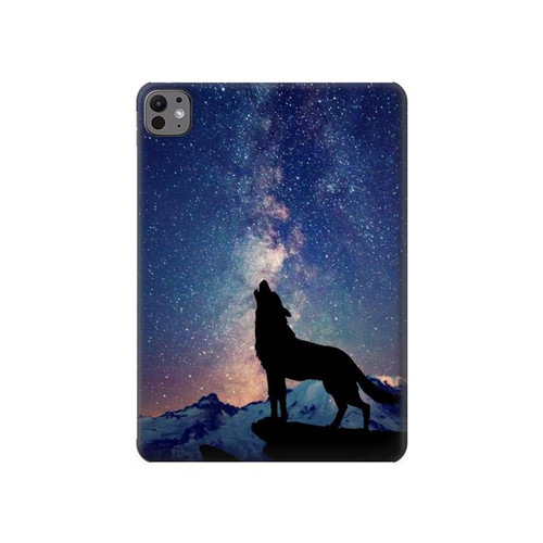S3555 Wolf Howling Million Star Hard Case For iPad Pro 11 (2024,2025)