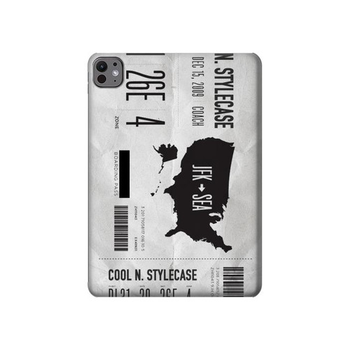 S3615 Airline Boarding Pass Art Hard Case For iPad Pro 11 (2024,2025)