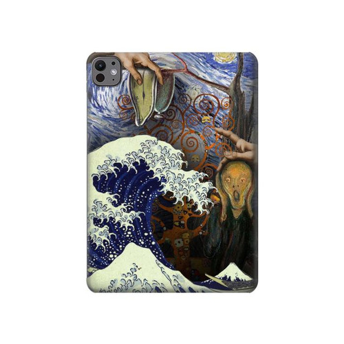 S3851 World of Art Van Gogh Hokusai Da Vinci Hard Case For iPad Pro 11 (2024,2025)