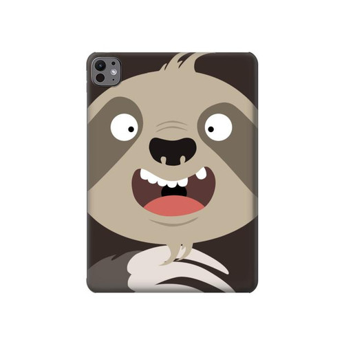 S3855 Sloth Face Cartoon Hard Case For iPad Pro 11 (2024,2025)