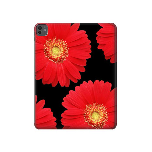 S2478 Red Daisy flower Hard Case For iPad Pro 13 (2024,2025)