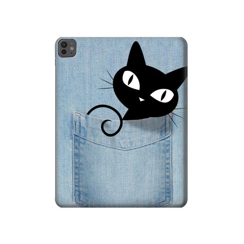 S2641 Pocket Black Cat Hard Case For iPad Pro 13 (2024,2025)