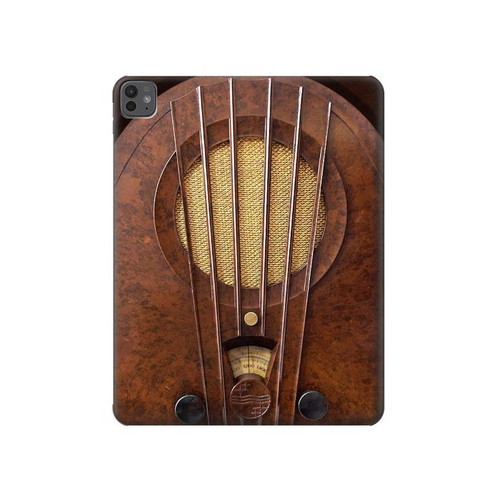 S2655 Vintage Bakelite Deco Radio Hard Case For iPad Pro 13 (2024,2025), Air 13 2026