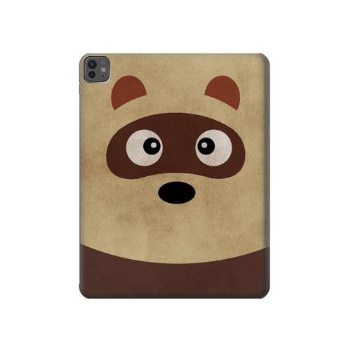 S2825 Cute Cartoon Raccoon Hard Case For iPad Pro 13 (2024,2025), Air 13 2026