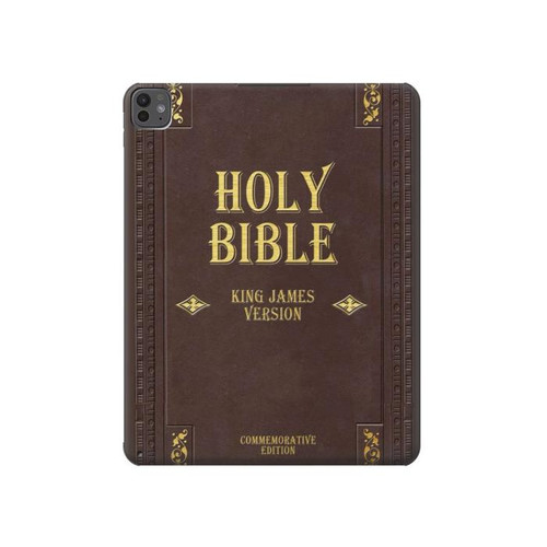 S2889 Holy Bible Cover King James Version Hard Case For iPad Pro 13 (2024,2025)