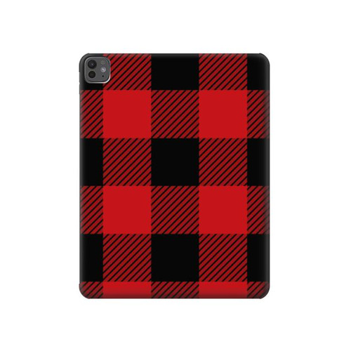 S2931 Red Buffalo Check Pattern Hard Case For iPad Pro 13 (2024,2025), Air 13 2026