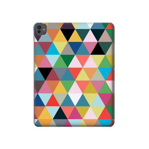 S3049 Triangles Vibrant Colors Hard Case For iPad Pro 13 (2024,2025), Air 13 2026