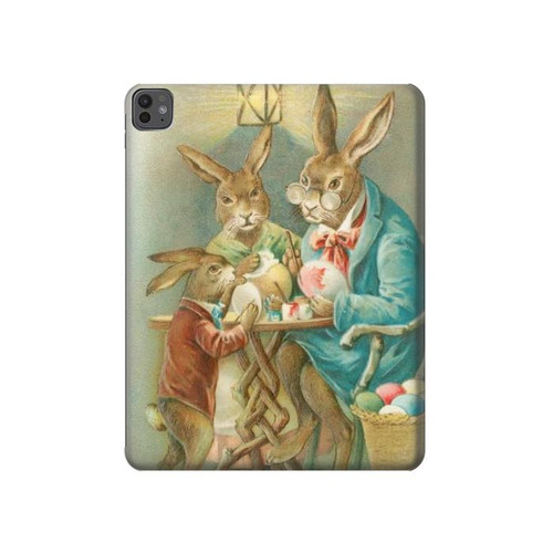 S3164 Easter Rabbit Family Hard Case For iPad Pro 13 (2024,2025), Air 13 2026