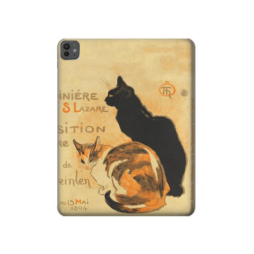 S3229 Vintage Cat Poster Hard Case For iPad Pro 13 (2024,2025), Air 13 2026