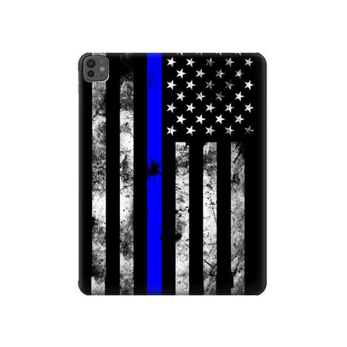 S3244 Thin Blue Line USA Hard Case For iPad Pro 13 (2024,2025)