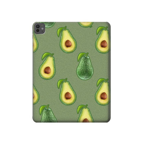 S3285 Avocado Fruit Pattern Hard Case For iPad Pro 13 (2024)