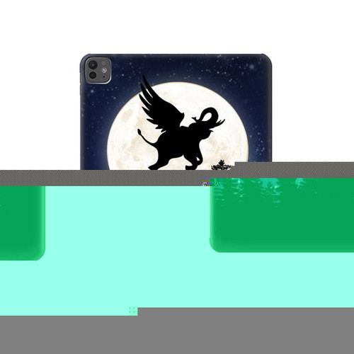 S3323 Flying Elephant Full Moon Night Hard Case For iPad Pro 13 (2024,2025)