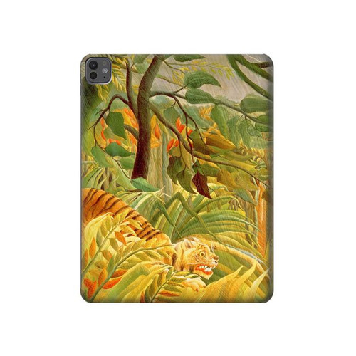 S3344 Henri Rousseau Tiger in a Tropical Storm Hard Case For iPad Pro 13 (2024,2025)