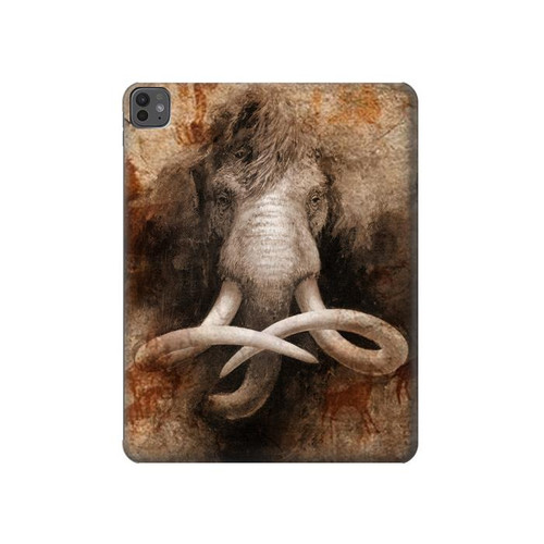 S3427 Mammoth Ancient Cave Art Hard Case For iPad Pro 13 (2024,2025), Air 13 2026
