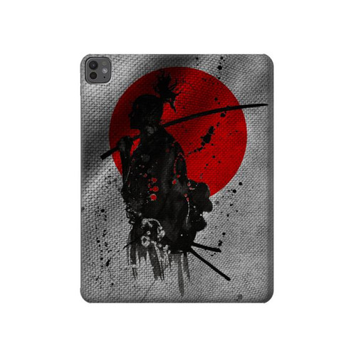 S3517 Japan Flag Samurai Hard Case For iPad Pro 13 (2024,2025), Air 13 2026