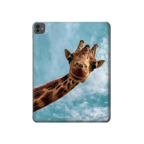 S3680 Cute Smile Giraffe Hard Case For iPad Pro 13 (2024,2025)