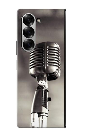 S3495 Vintage Microphone Case For Samsung Galaxy Z Fold 6