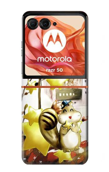 S0109 Cute Squirrel Cartoon Case For Motorola Razr 70,60,50, Razr (2026, 2025, 2024)