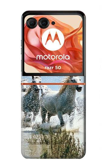 S0250 White Horse Case For Motorola Razr 70,60,50, Razr (2026, 2025, 2024)