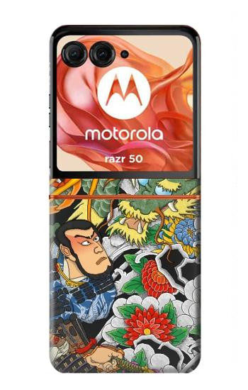 S0454 Japan Tattoo Case For Motorola Razr 70,60,50, Razr (2026, 2025, 2024)