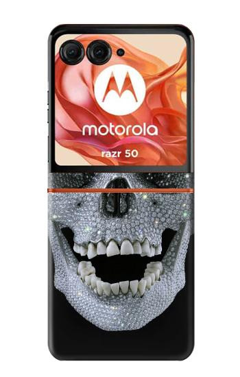 S1286 Diamond Skull Case For Motorola Razr 70,60,50, Razr (2026, 2025, 2024)