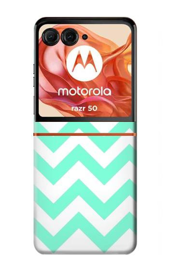 S1723 Mint Chevron Zigzag Case For Motorola Razr 70,60,50, Razr (2026, 2025, 2024)