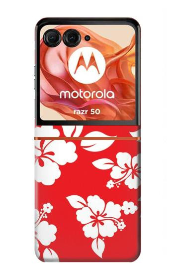 S1949 Hawaiian Hibiscus Pattern Case For Motorola Razr 70,60,50, Razr (2026, 2025, 2024)