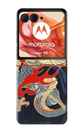 S2073 Japan Dragon Art Case For Motorola Razr 70,60,50, Razr (2026, 2025, 2024)
