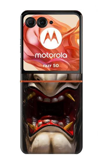 S2112 Hannya Demon Mask Case For Motorola Razr 70,60,50, Razr (2026, 2025, 2024)