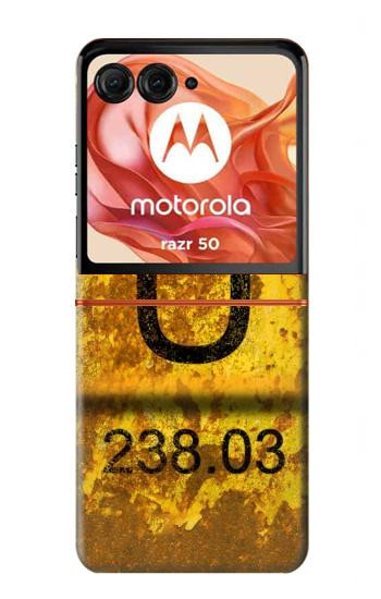 S2447 Nuclear Old Rusty Uranium Waste Barrel Case For Motorola Razr 70,60,50, Razr (2026, 2025, 2024)