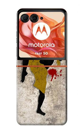 S2635 Muay Thai Kickboxing Fight Blood Case For Motorola Razr 70,60,50, Razr (2026, 2025, 2024)