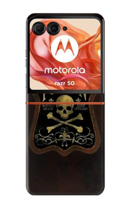 S2649 Unfiltered Poison Vintage Glass Bottle Case For Motorola Razr 50