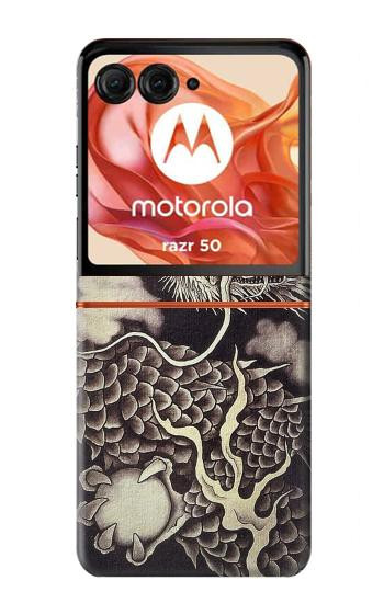 S2719 Japan Painting Dragon Case For Motorola Razr 70,60,50, Razr (2026, 2025, 2024)