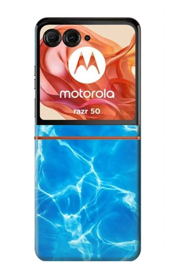 S2788 Blue Water Swimming Pool Case For Motorola Razr 70,60,50, Razr (2026, 2025, 2024)