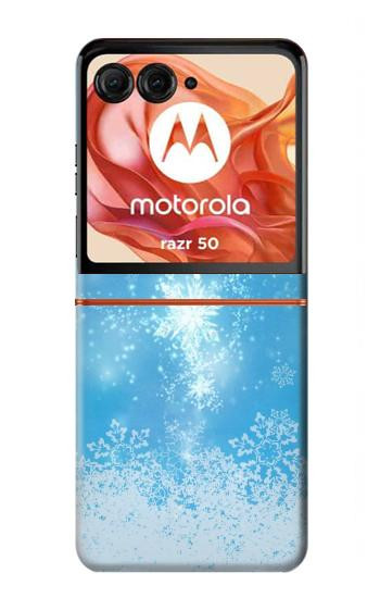 S2923 Frozen Snow Spell Magic Case For Motorola Razr 70,60,50, Razr (2026, 2025, 2024)