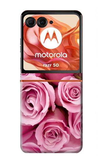 S2943 Pink Rose Case For Motorola Razr 70,60,50, Razr (2026, 2025, 2024)