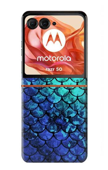 S3047 Green Mermaid Fish Scale Case For Motorola Razr 70,60,50, Razr (2026, 2025, 2024)