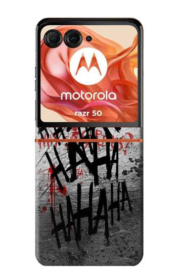 S3073 Joker Hahaha Blood Splash Case For Motorola Razr 70,60,50, Razr (2026, 2025, 2024)