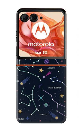 S3220 Star Map Zodiac Constellations Case For Motorola Razr 70,60,50, Razr (2026, 2025, 2024)
