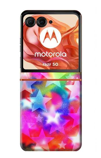 S3292 Colourful Disco Star Case For Motorola Razr 70,60,50, Razr (2026, 2025, 2024)