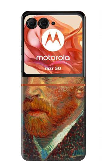 S3335 Vincent Van Gogh Self Portrait Case For Motorola Razr 70,60,50, Razr (2026, 2025, 2024)