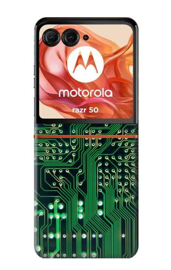 S3392 Electronics Board Circuit Graphic Case For Motorola Razr 70,60,50, Razr (2026, 2025, 2024)