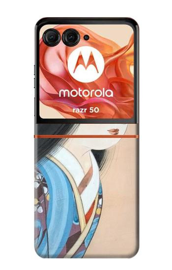 S3483 Japan Beauty Kimono Case For Motorola Razr 70,60,50, Razr (2026, 2025, 2024)