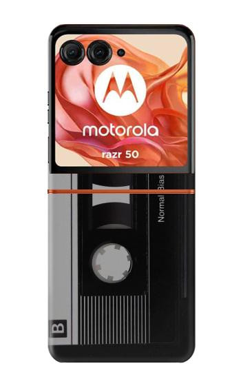 S3516 Vintage Cassette Tape Case For Motorola Razr 70,60,50, Razr (2026, 2025, 2024)